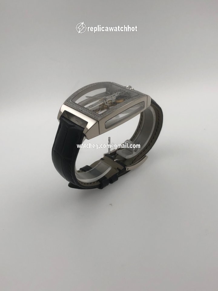 Corum Golden Bridge Mens watch Unisex Manual winding White gold 113.161.69 0001 0000 4
