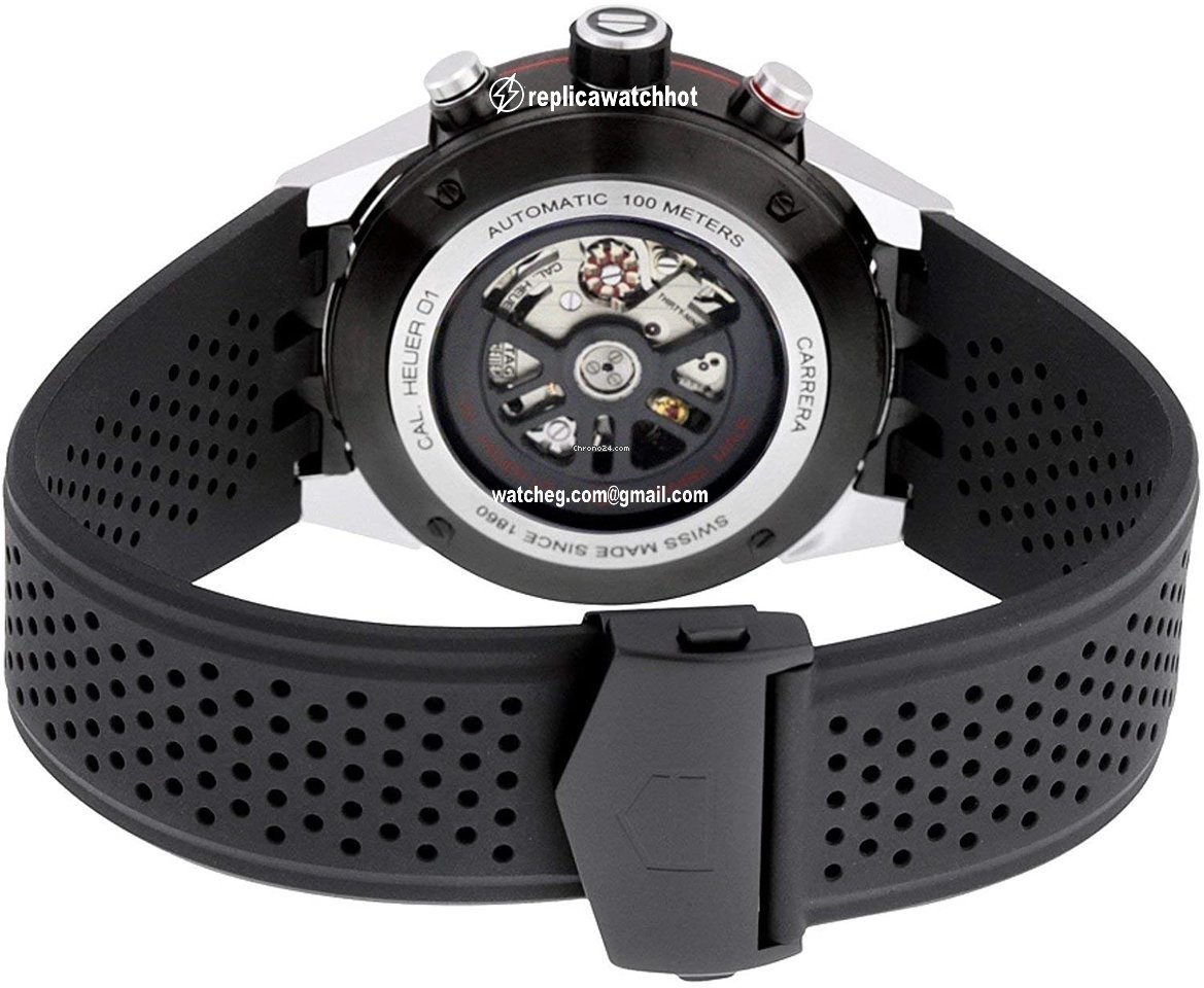 TAG Heuer Carrera Calibre HEUER 01 Mens watch Unisex Automatic Steel CAR201V.FT6087 4