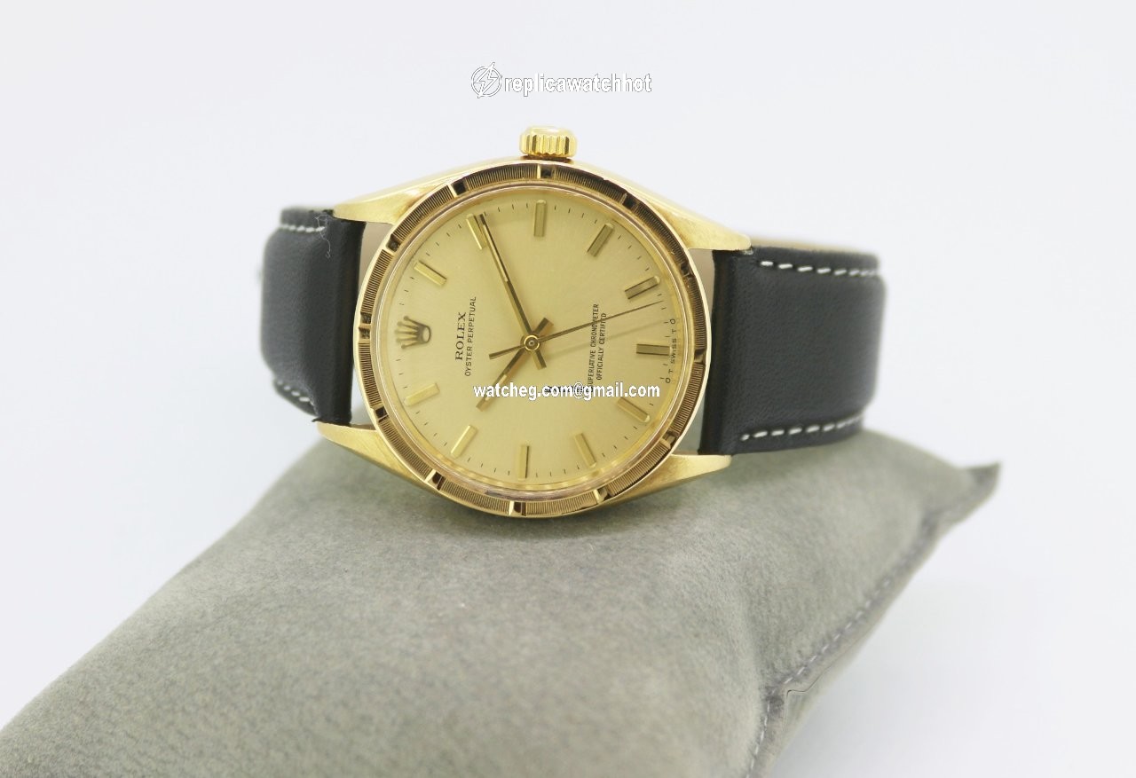 Rolex Oyster Perpetual 34 Mens watch Unisex Yellow gold Automatic 6569 4