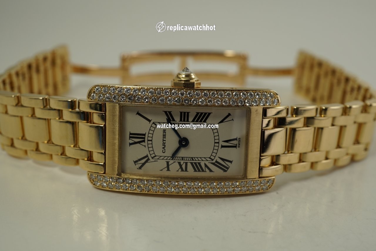 Cartier Tank Americaine Womens watch Quartz Yellow gold 1710 4