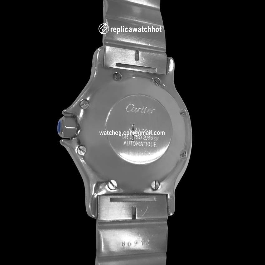 Cartier Santos Mens watch Unisex Automatic Gold Steel 7641ST 4