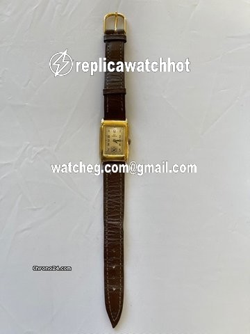 Omega Mens watch Unisex Manual winding Yellow gold Tank Rectangular 88139 4