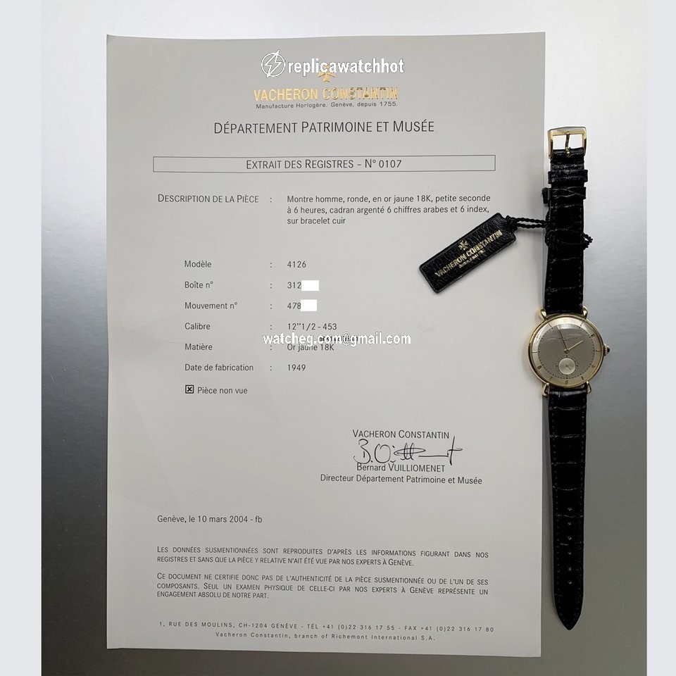 Vacheron Constantin Mens watch Unisex Manual winding Yellow gold 4126 4