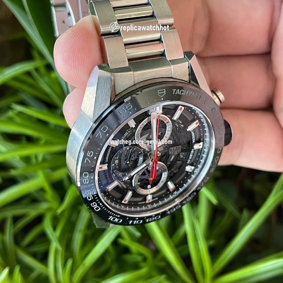 TAG Heuer Carrera Calibre HEUER 01 Mens watch Unisex Automatic Steel CAR2A1W-0 4