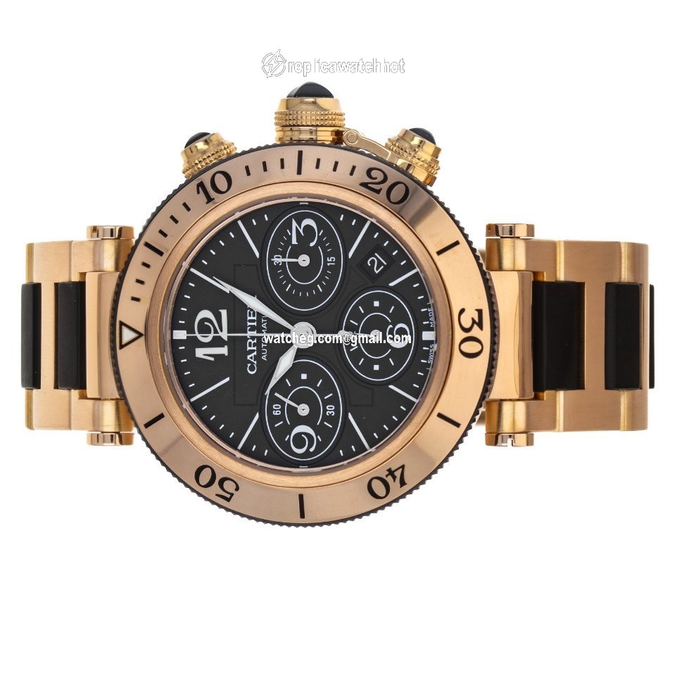 Cartier Pasha Seatimer Mens watch Unisex Automatic Rose gold W301980M  3066 4