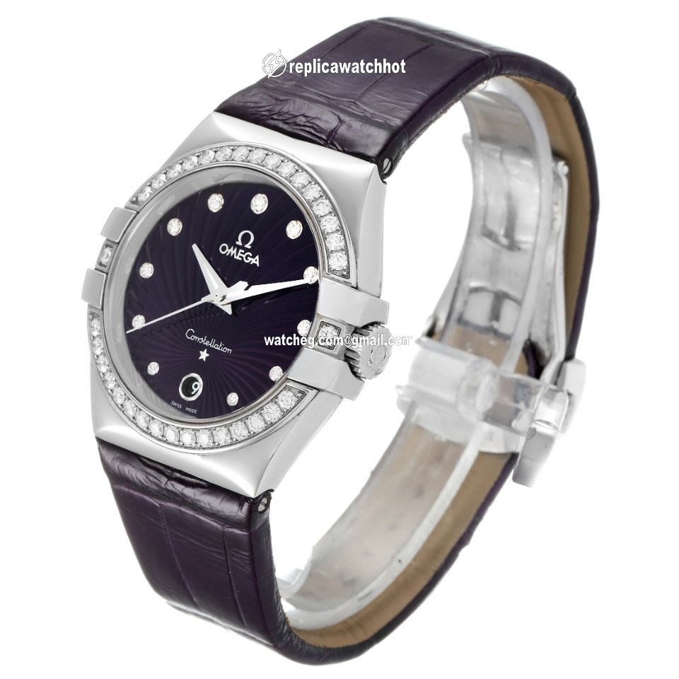 Omega Constellation Quartz Womens watch Quartz Steel 123.18.35.60.60.001 4