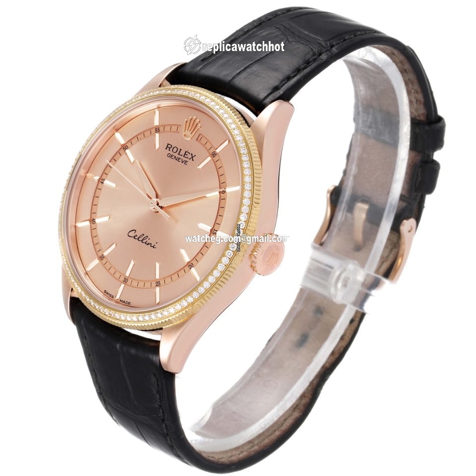 Rolex Cellini Time Mens watch Unisex Rose gold Automatic 50705 4