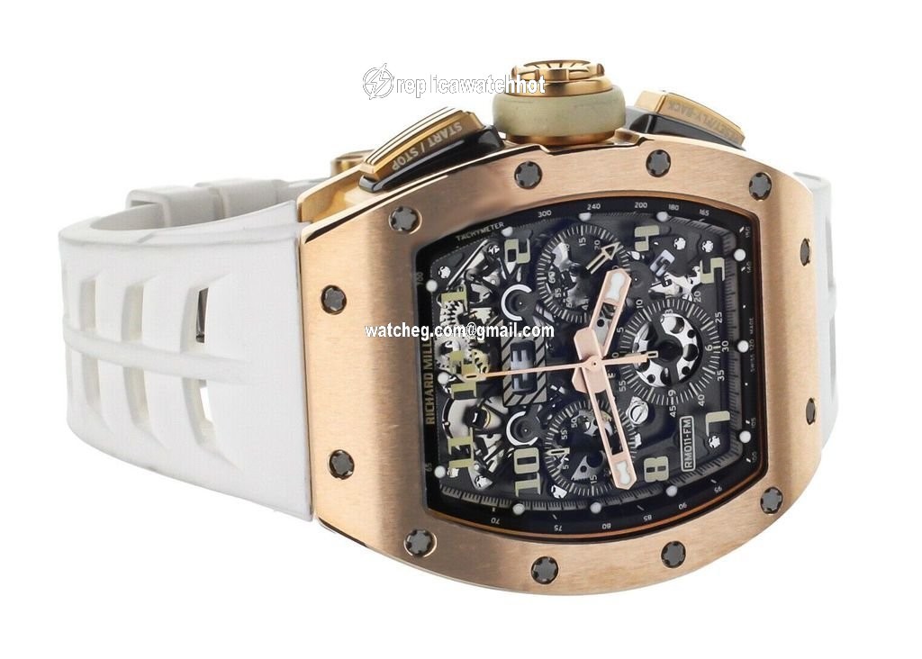 Richard Mille RM 011 Mens watch Unisex Automatic Rose gold RM11-FM 4