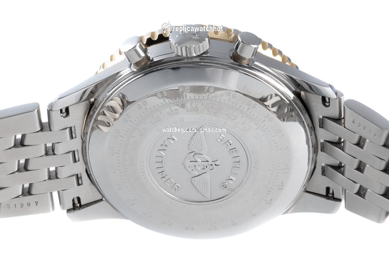 Breitling Navitimer Cosmonaute Mens watch Unisex Manual winding Gold Steel B12019 4