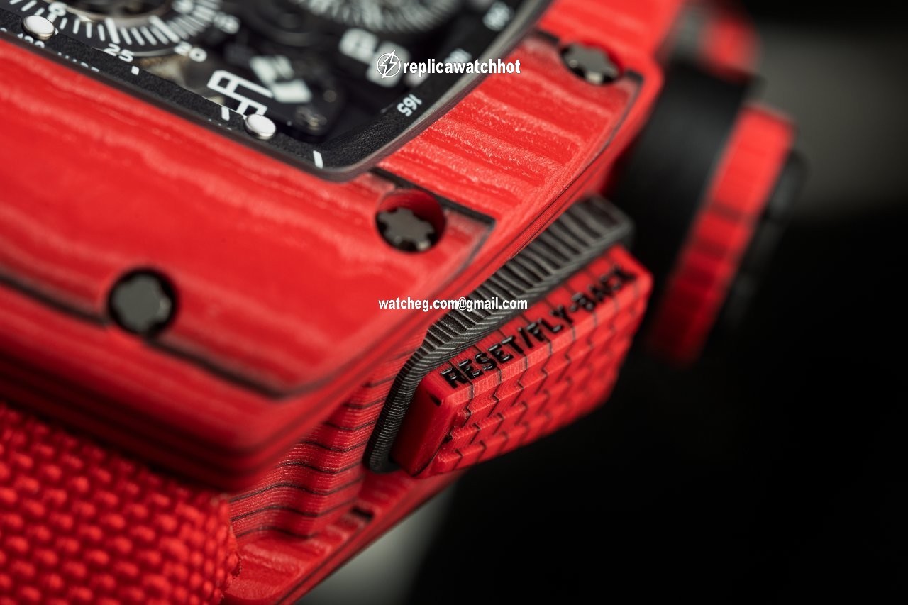 Richard Mille RM 011 Mens watch Unisex Automatic Carbon RM 011 Red TPT 4