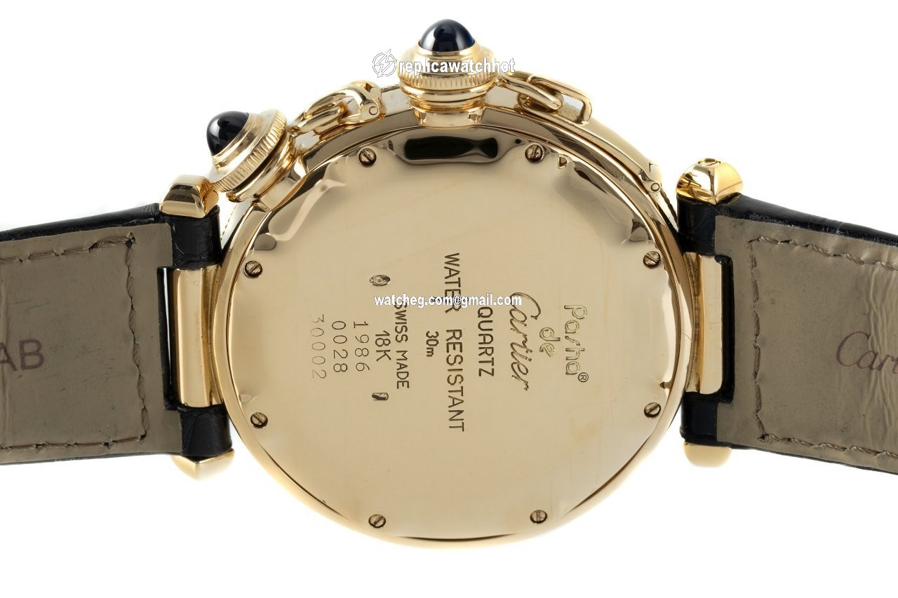 Cartier Pasha Mens watch Unisex Quartz Yellow gold 30002 4