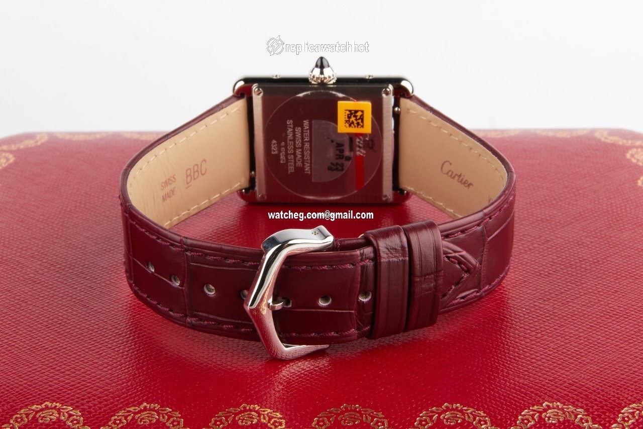 Cartier Tank Mens watch Unisex Quartz Steel WSTA0054 4