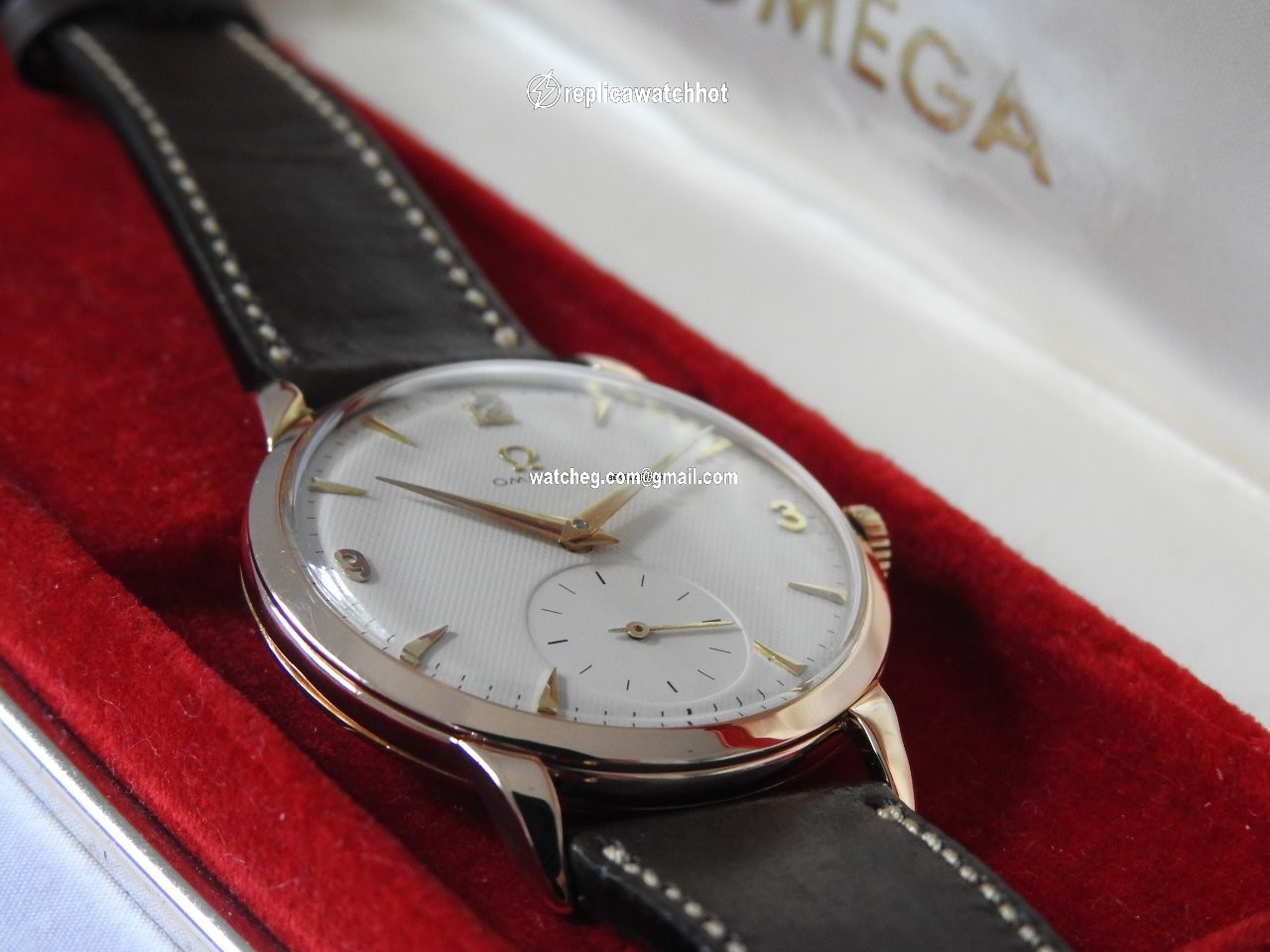 Omega De Ville Tresor Mens watch Unisex Manual winding Rose gold 2685 4