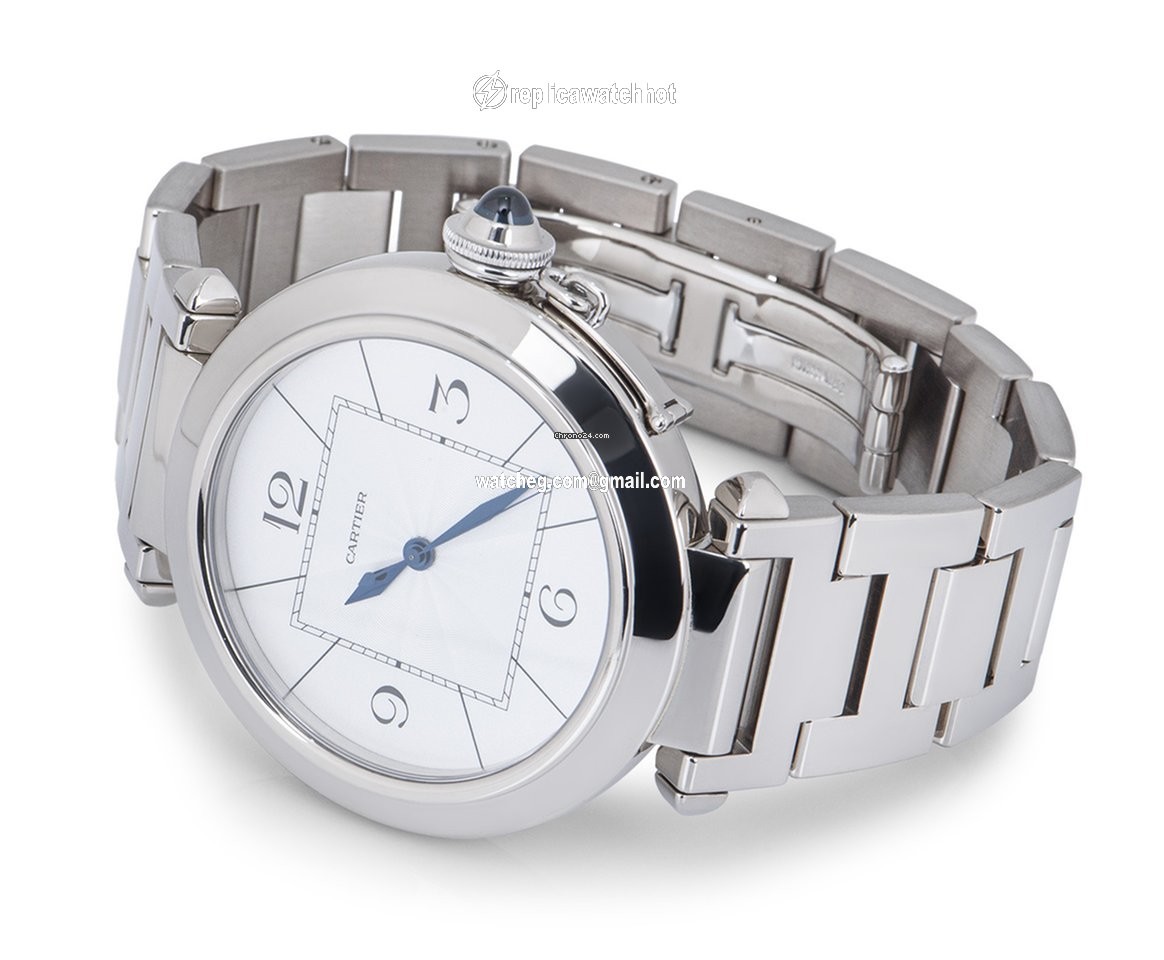 Cartier Pasha Mens watch Unisex Automatic White gold W30187M9 4