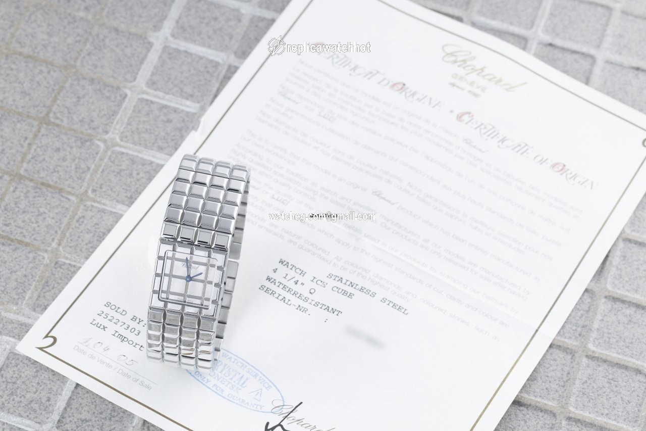 Chopard Ice Cube Womens watch Quartz Steel 11 8898 4