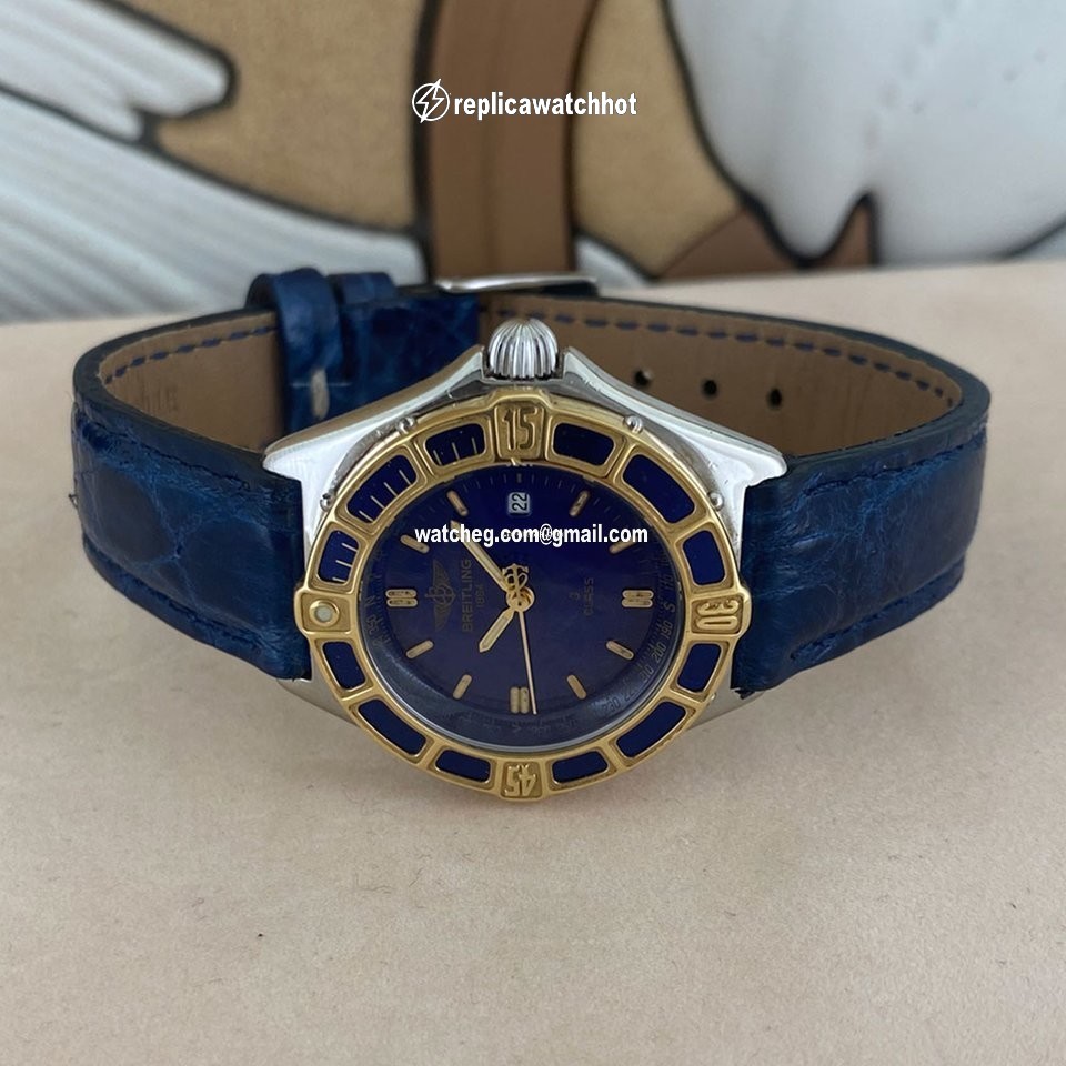 Breitling Lady J Quartz Gold Steel D52064 4