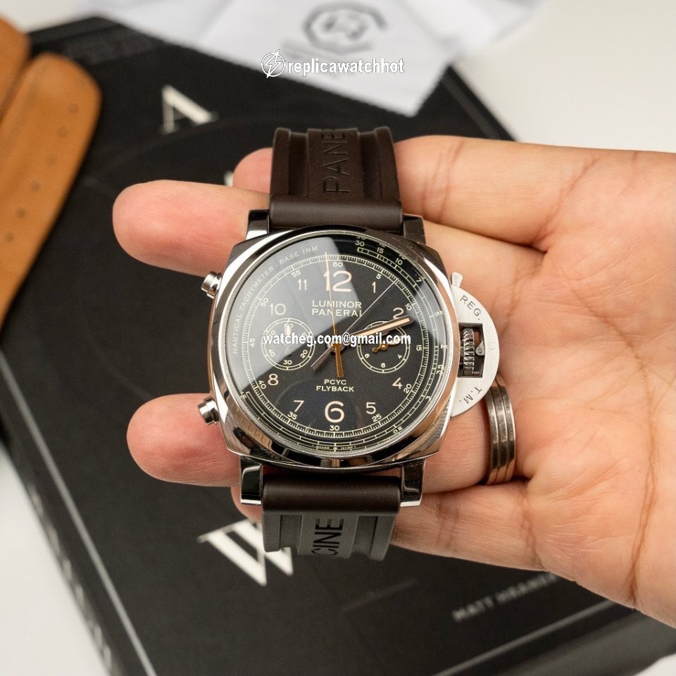 Panerai Luminor 1950 3 Days Chrono Flyback Mens watch Unisex Automatic Steel PAM 00653 4