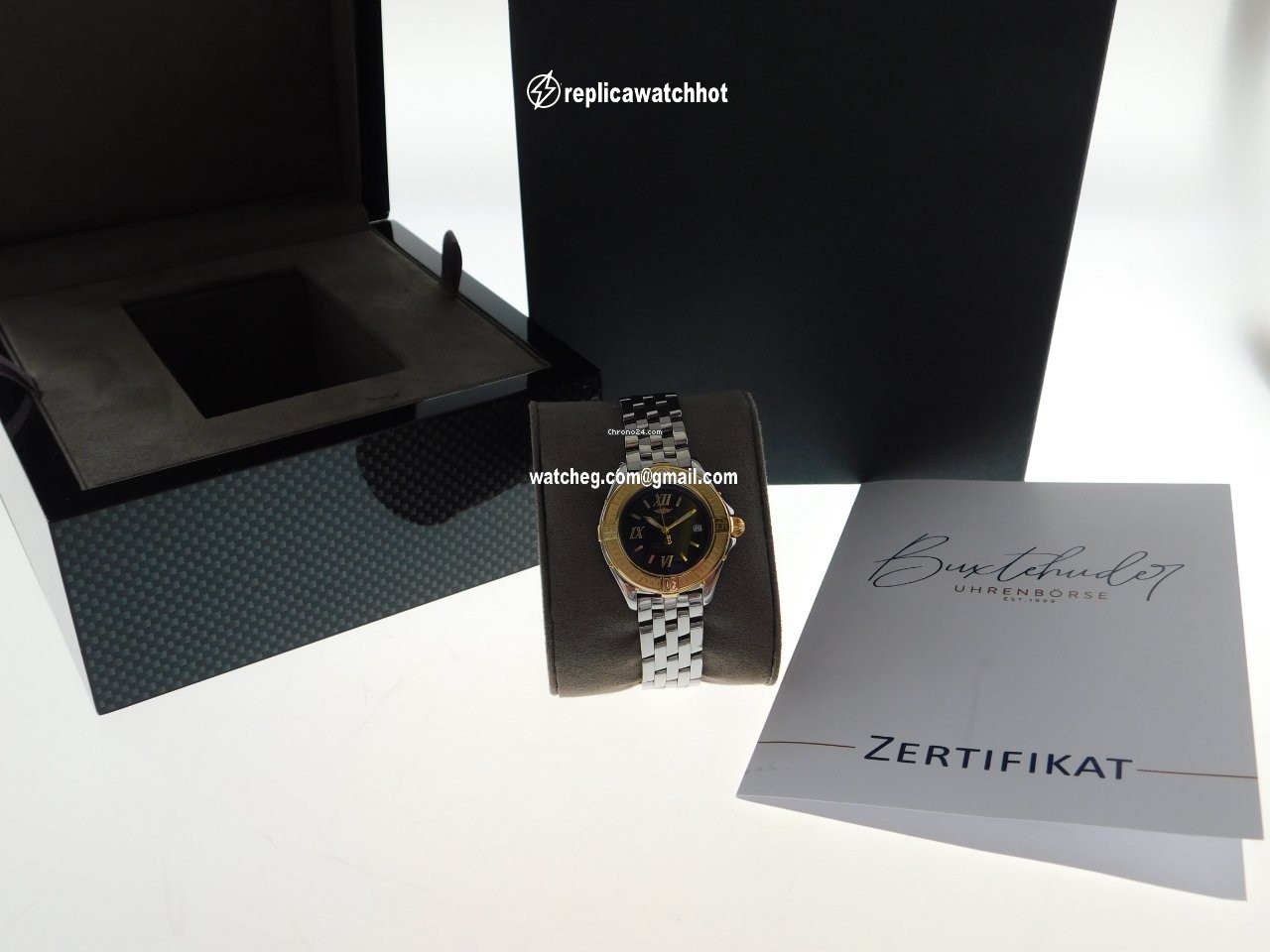 Breitling Cockpit Lady Womens watch Quartz Gold Steel D 67365 4