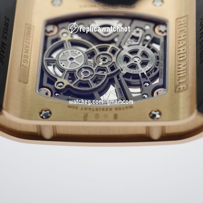 Richard Mille Mens watch Unisex Manual winding Rose gold RM017 4