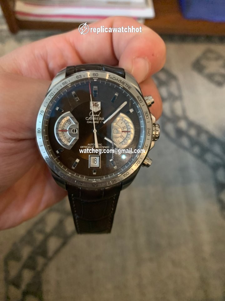 TAG Heuer Grand Carrera Mens watch Unisex Automatic Steel CAV511E.FC6231 4