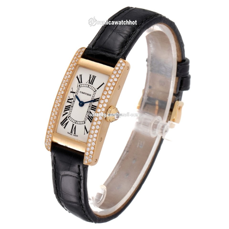 Cartier Tank Americaine Womens watch Quartz Yellow gold WB701251 4
