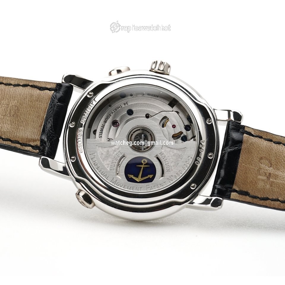 Ulysse Nardin GMT + - Perpetual Mens watch Unisex Automatic Platinum 329-80 4