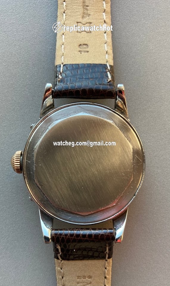 Movado Mens watch Unisex Manual winding Gold Steel Vintage 4