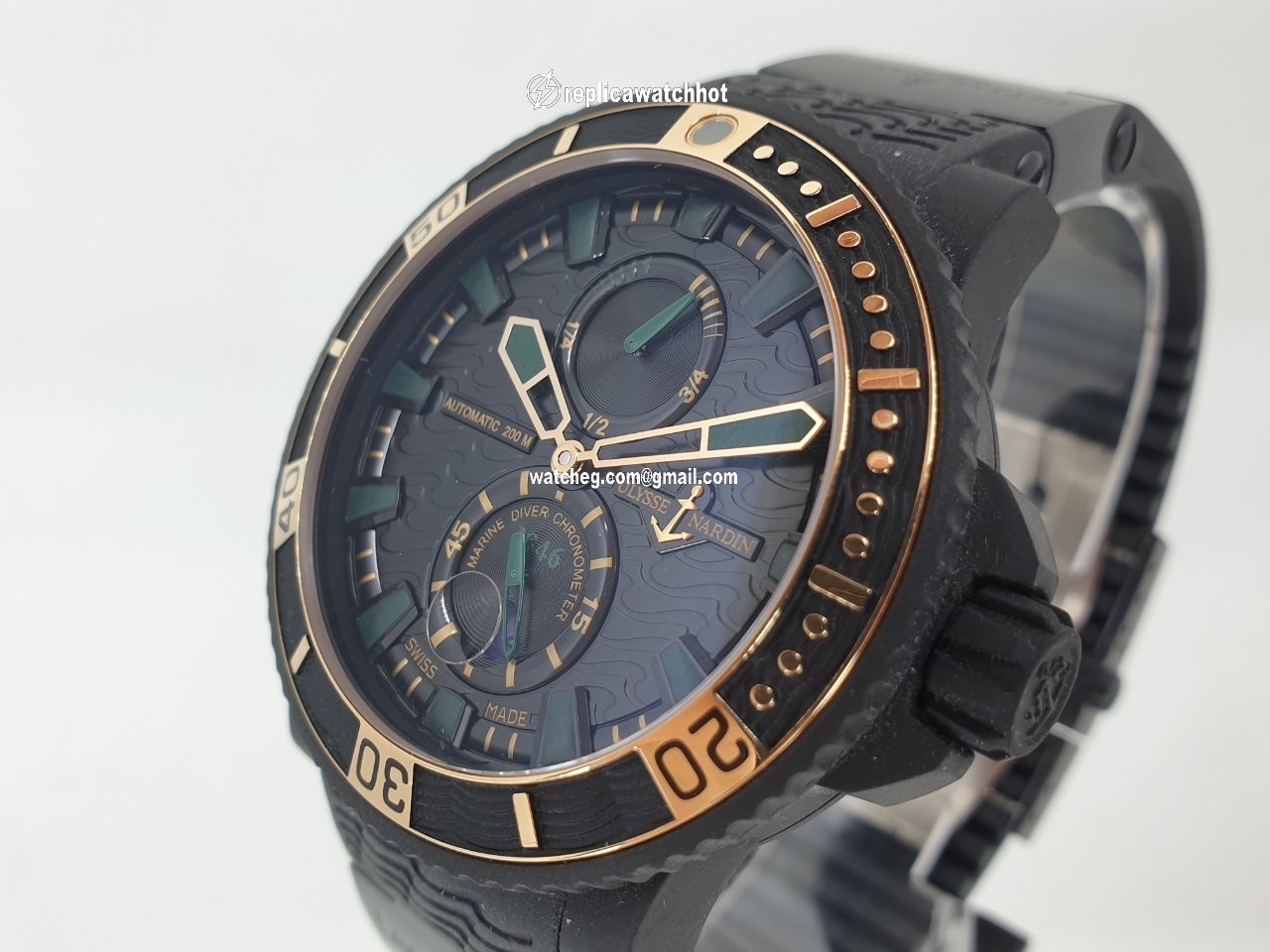 Ulysse Nardin Diver Black Sea Mens watch Unisex Automatic Steel 263-92LE-3C 928 4