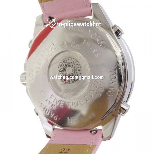 Jacob & Co. Five Time Zone Quartz Steel JC-132SS 4