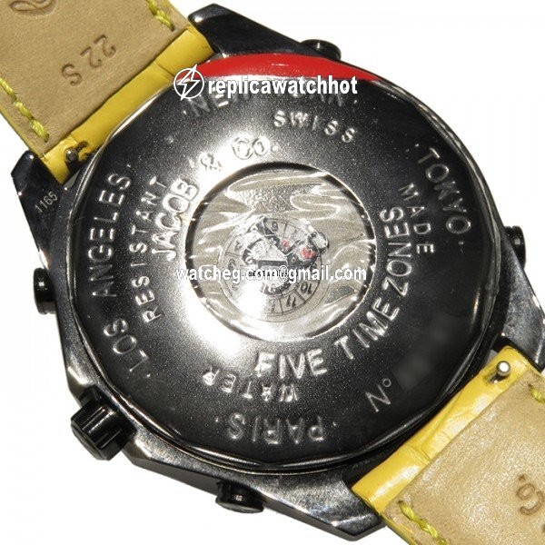 Jacob & Co. Five Time Zone Quartz Steel JC-47STBD 4
