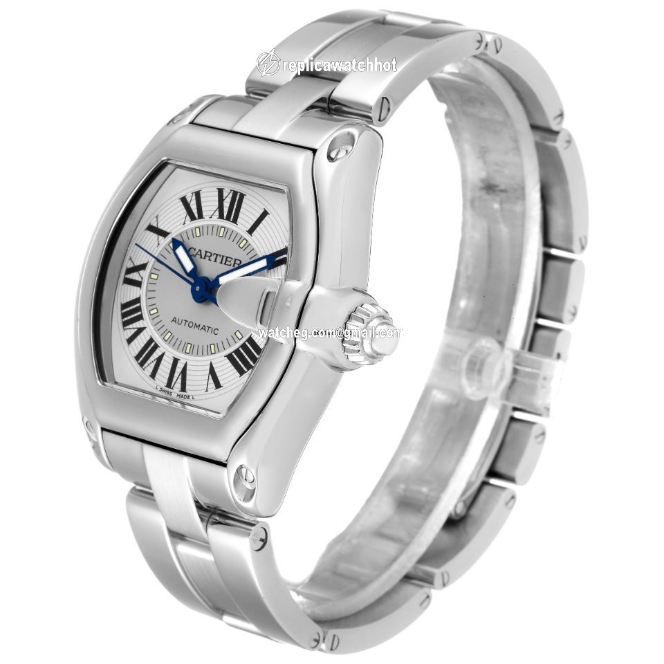 Cartier Roadster Mens watch Unisex Automatic Steel W62000V3 4