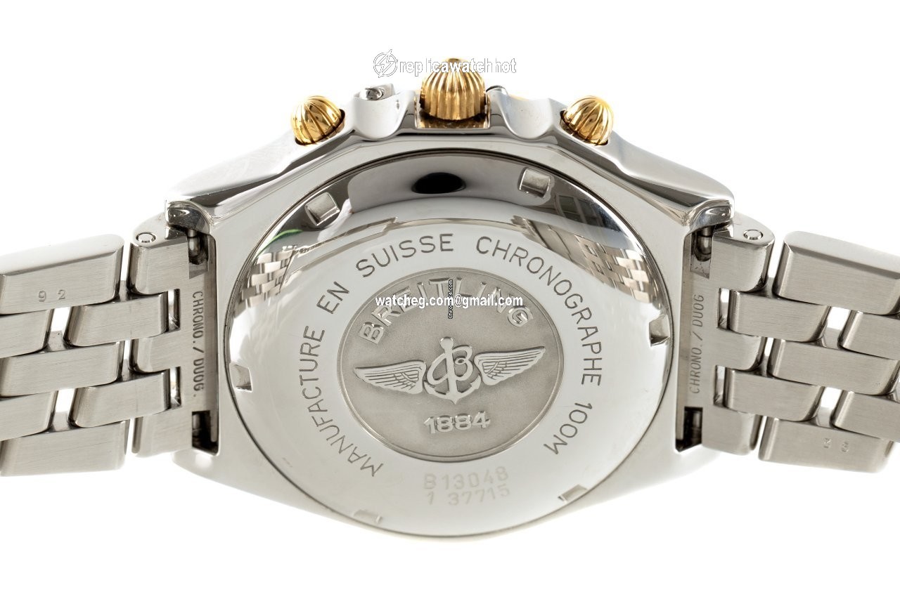 Breitling Chronomat Mens watch Unisex Automatic Gold Steel B13048 4
