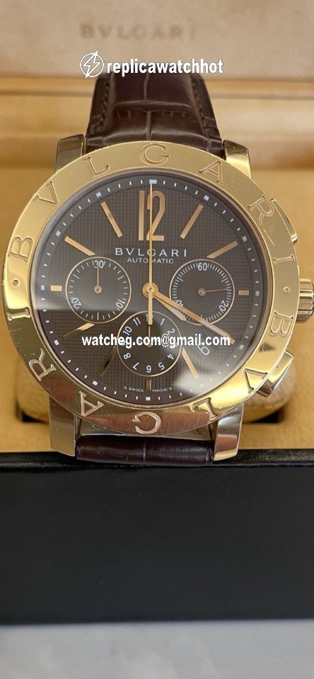 Bulgari Mens watch Unisex Automatic Rose gold 00381 4