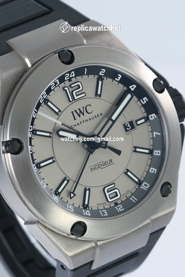 IWC Ingenieur Dual Time Mens watch Unisex Automatic Titanium IW3264-03 4