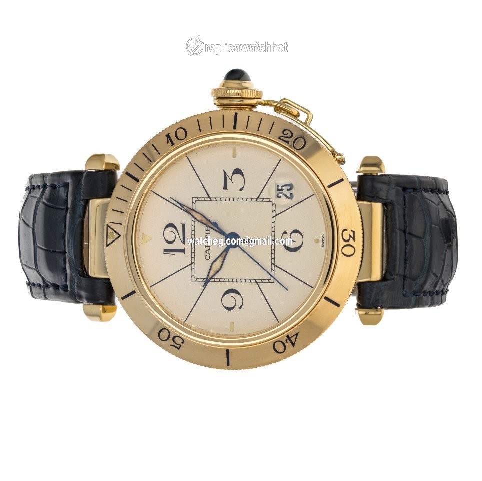 Cartier Pasha Mens watch Unisex Automatic Yellow gold 1020 4