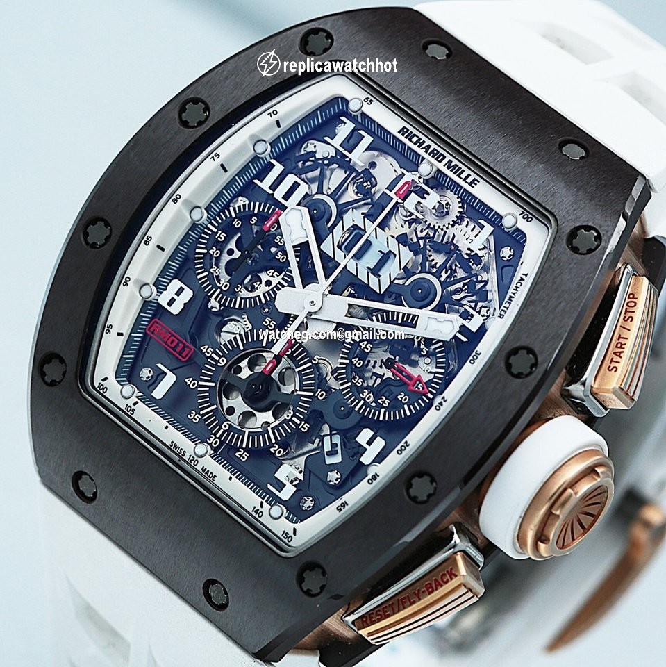 Richard Mille RM 011 Mens watch Unisex Automatic Ceramic RM011 AO RG-TZP-Z 4