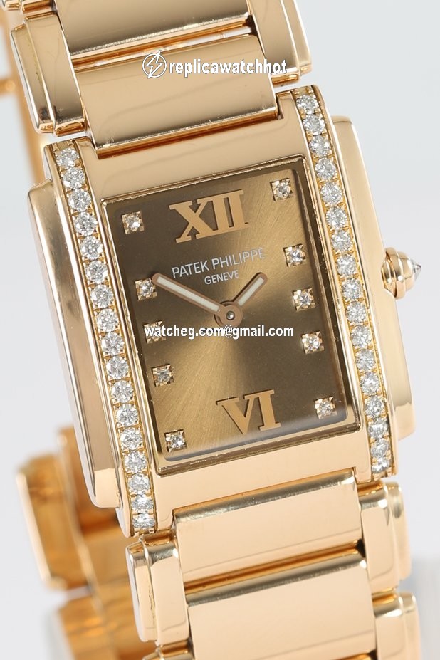 Patek Philippe Twenty~4 Womens watch Quartz Rose gold 4910 11R-010 4