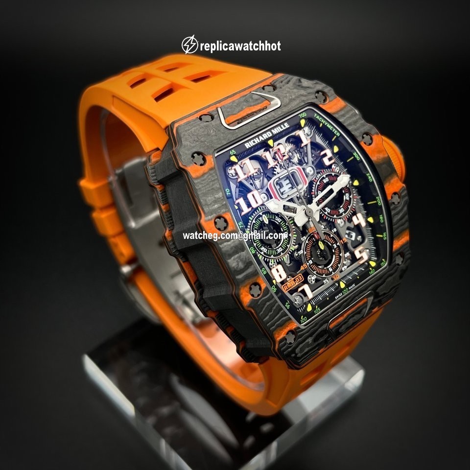 Richard Mille RM 011 Mens watch Unisex Automatic Carbon RM 11-03 McLaren 4