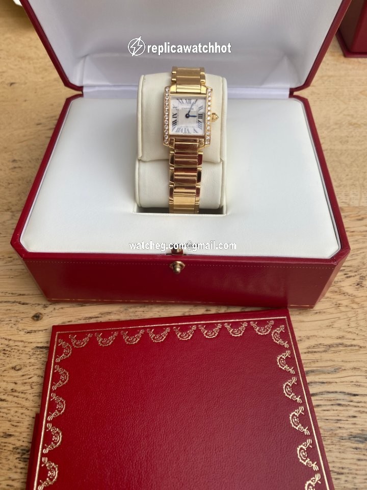 Cartier Tank Francaise Womens watch Quartz Yellow gold WJTA0024 4