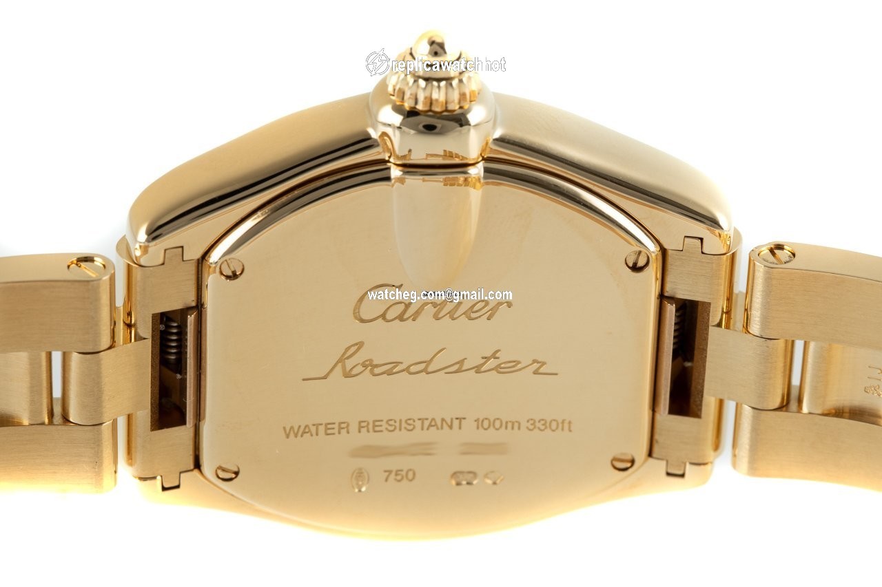 Cartier Roadster Mens watch Unisex Quartz Yellow gold W62018V1 4