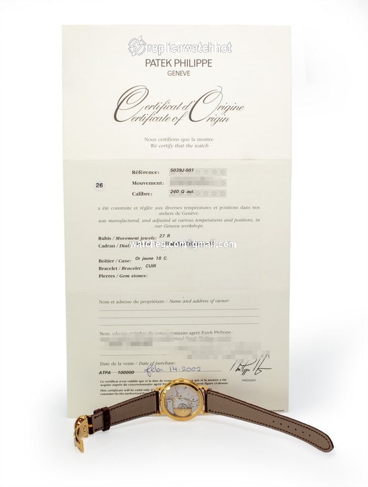Patek Philippe Mens watch Unisex Automatic Yellow gold 5039J 4