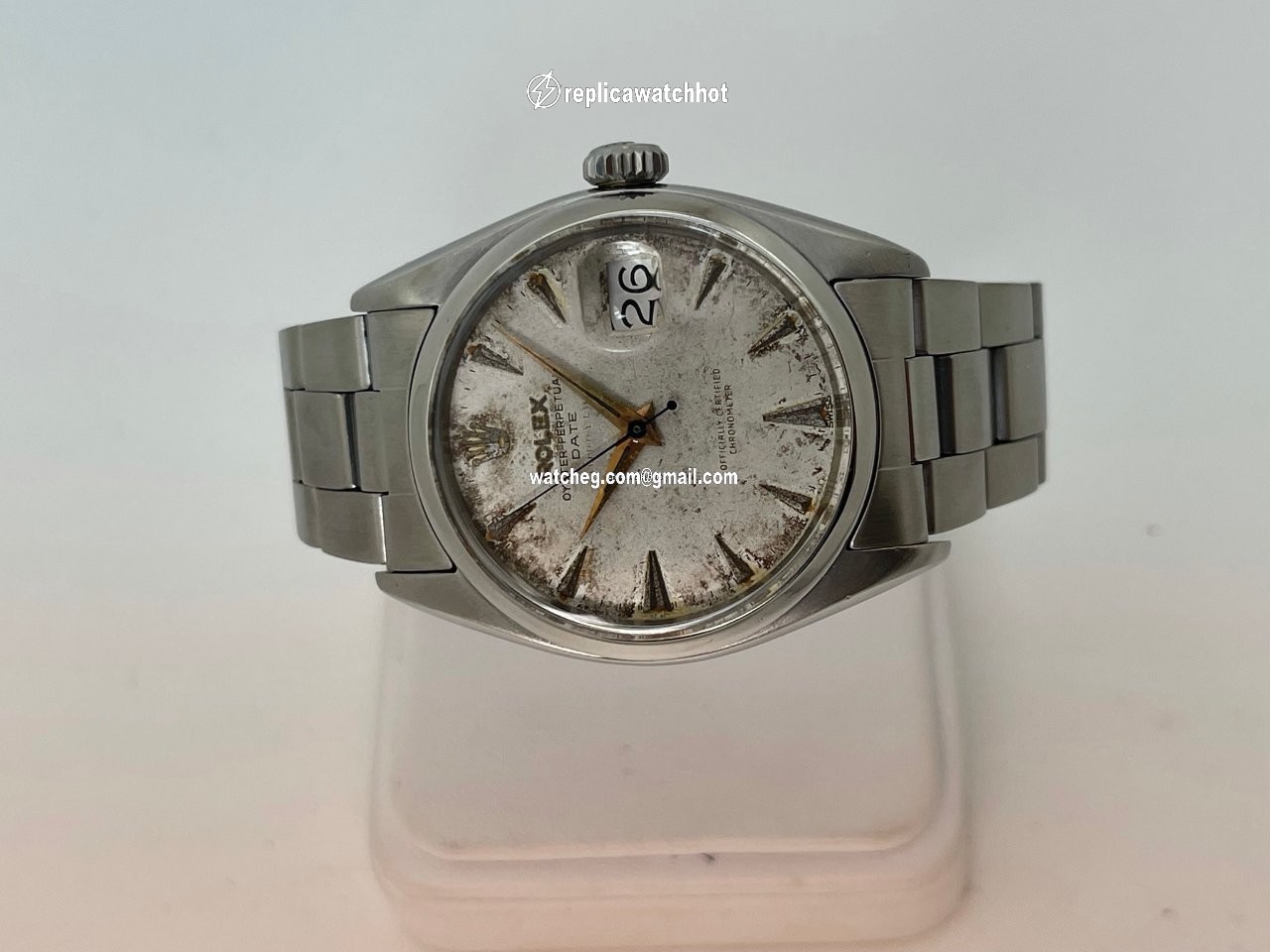 Rolex Oyster Perpetual Date Mens watch Unisex Steel Automatic 6534 4