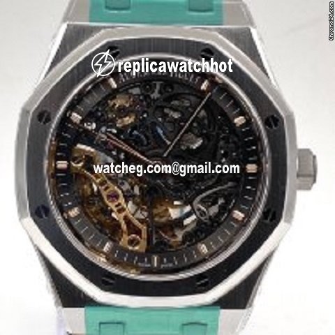 Audemars Piguet Royal Oak Double Balance Wheel Openworked Mens watch Unisex Automatic Steel 15407ST.OO.1220ST.01 4