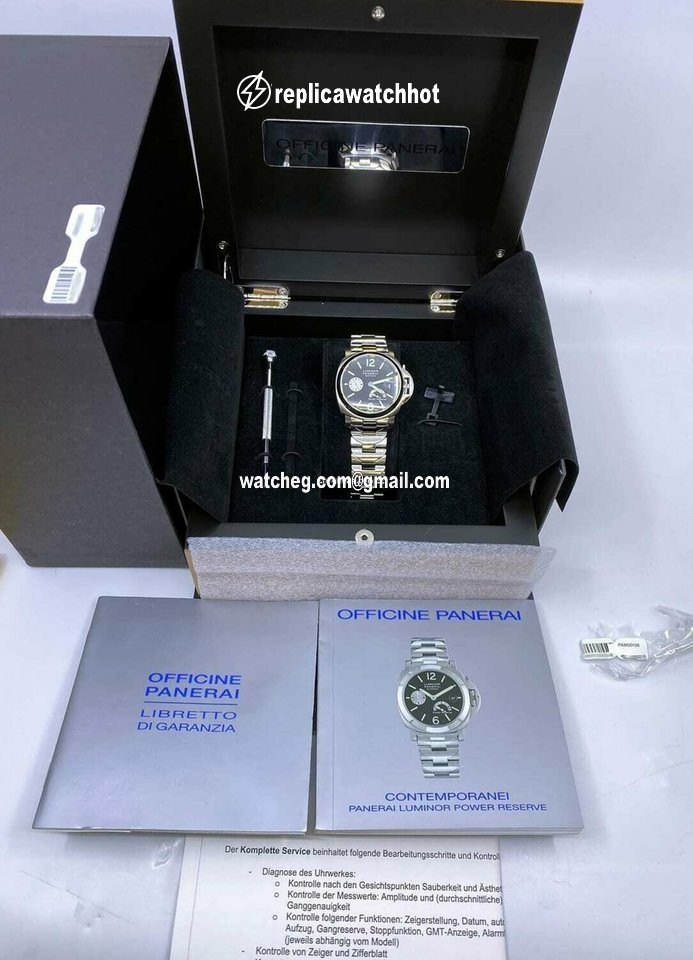 Panerai Luminor Power Reserve Mens watch Unisex Automatic Steel PAM00126 4