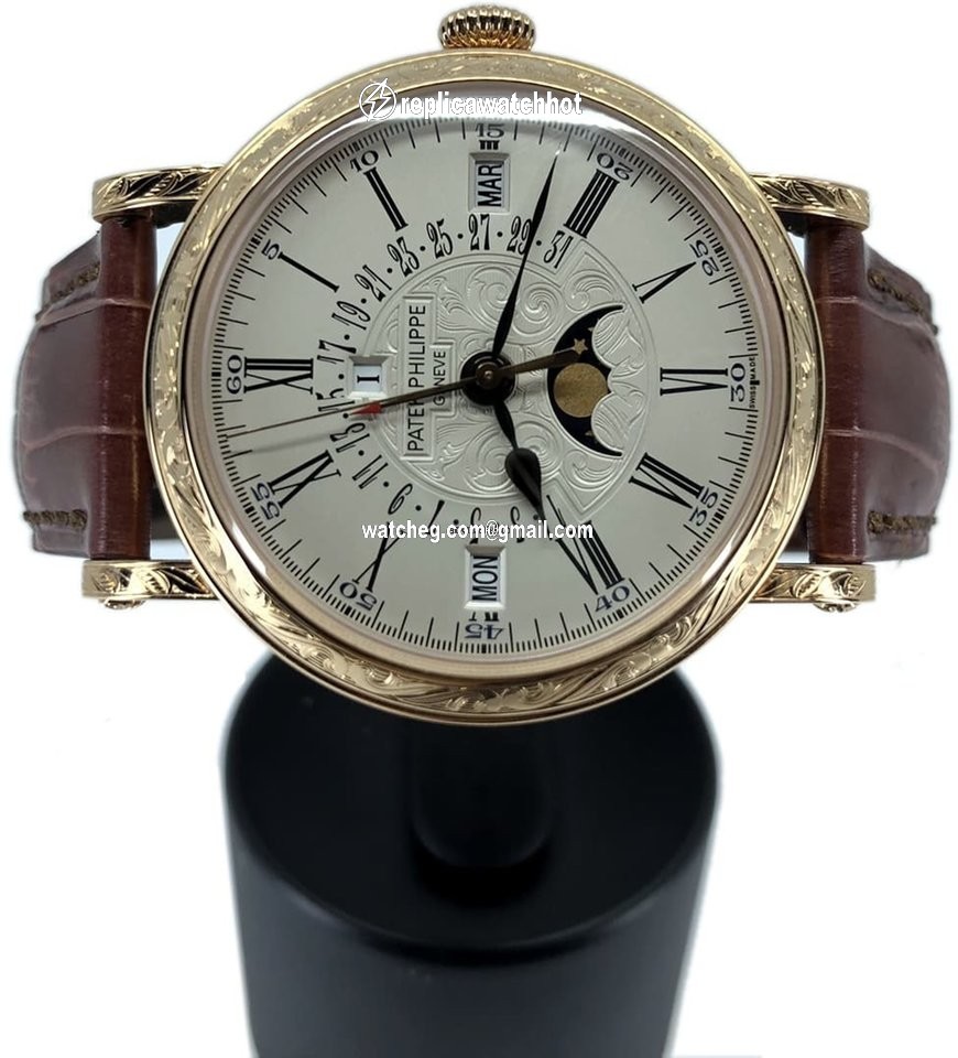 Patek Philippe Perpetual Calendar Mens watch Unisex Automatic Rose gold 5160R-001 4