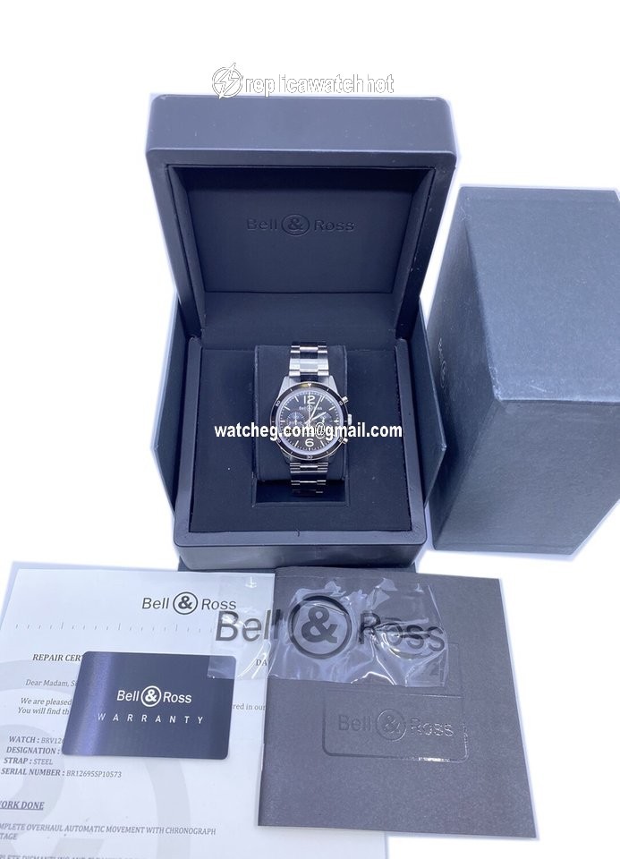 Bell & Ross BR V1 Mens watch Unisex Automatic Steel BRV126-BL-BE-SST 4