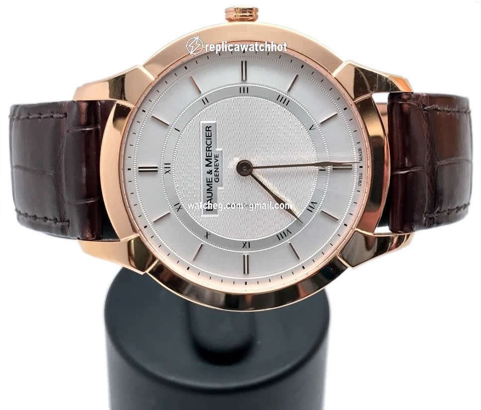 Baume & Mercier William Baume Mens watch Unisex Manual winding Rose gold 8794 4