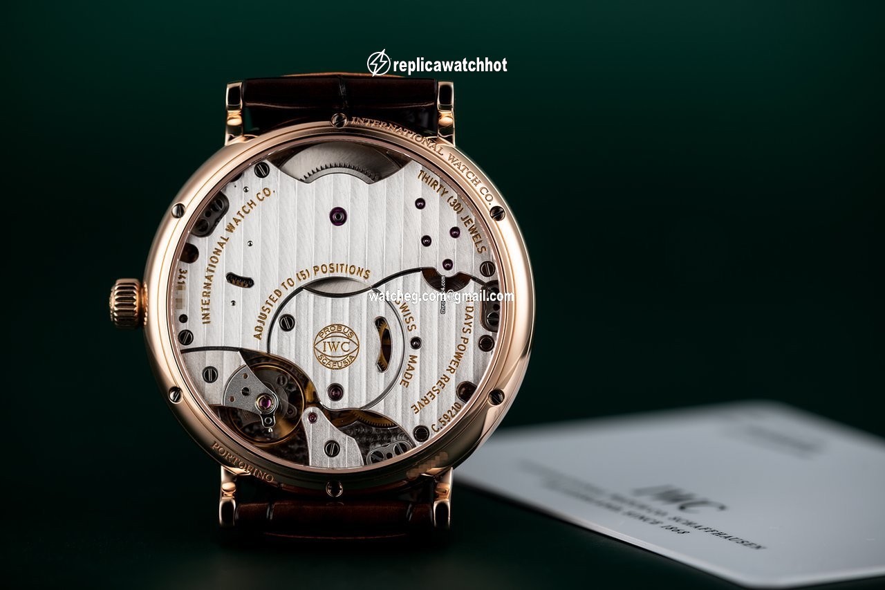 IWC Portofino Hand-Wound Manual winding Rose gold IW510104 4