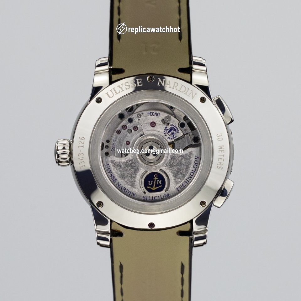 Ulysse Nardin Dual Time Mens watch Unisex Automatic Steel 3343-126 91 4
