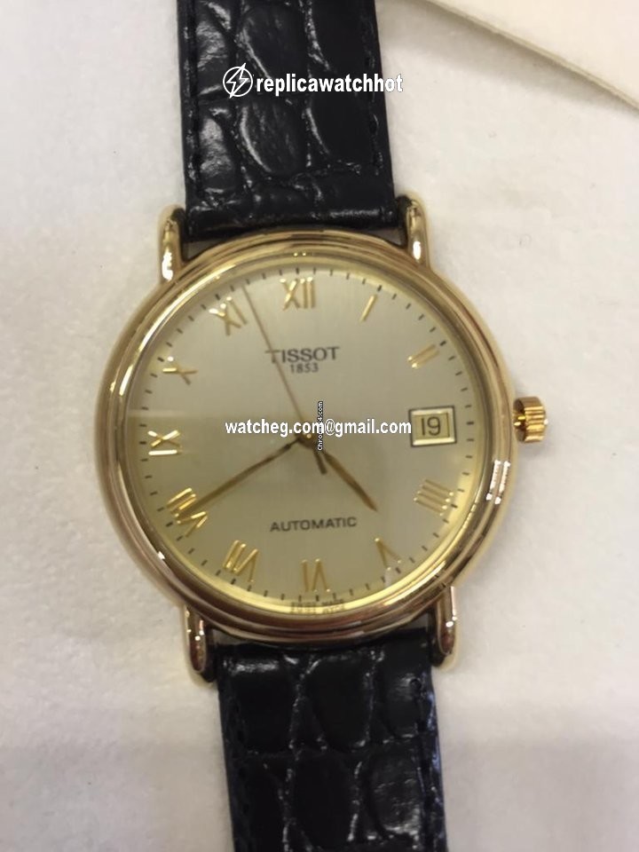 Tissot Carson Mens watch Unisex Automatic Yellow gold T71.3.430.23 4